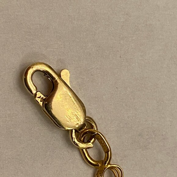 Vintage Russian USSR Solid 14K/*583 Rose Gold Necklace 18" L, 3mm W 4.75gr EUC - Picture 2 of 4